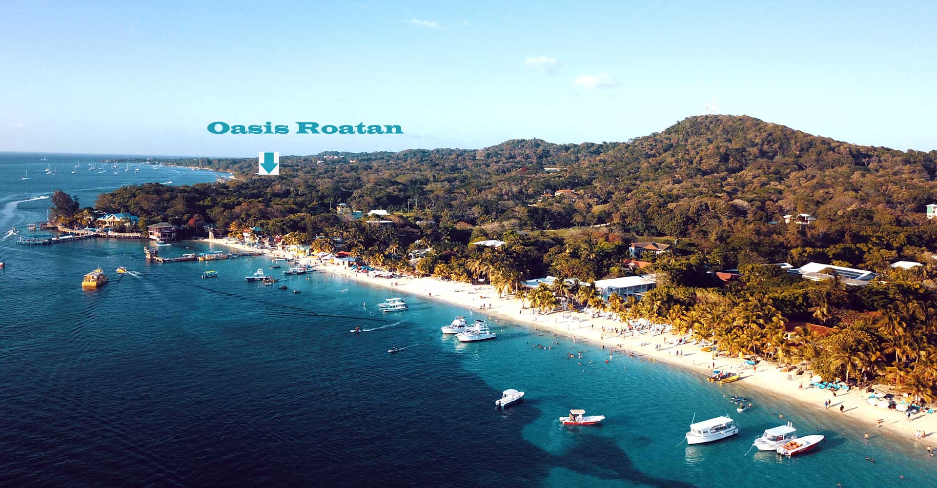 Front of Hotel Oasis Roatan Condo Hotels